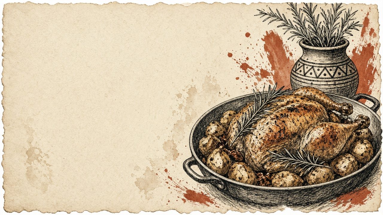 Rosemary sprig for roast nights — piney kitchen aroma