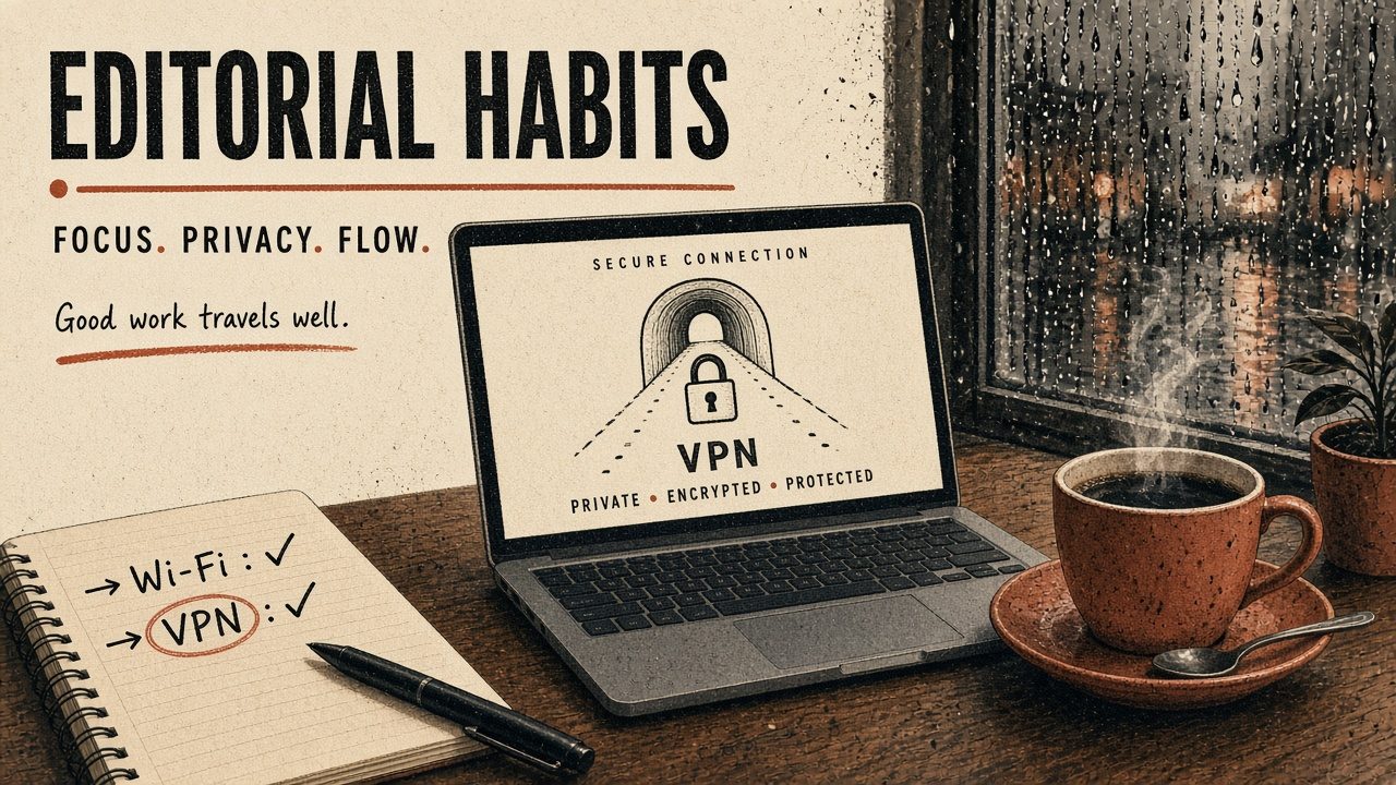 VPN tunnel mark — hostile networks, not a privacy cape