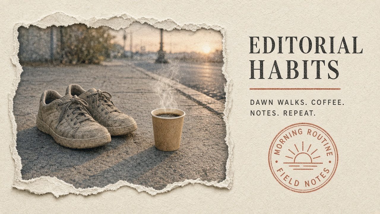 Walking shoes on trail paper — start before the wearable stack